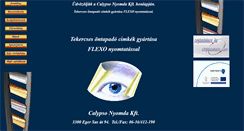 Desktop Screenshot of calypsonyomda.hu