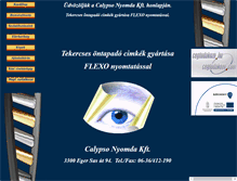 Tablet Screenshot of calypsonyomda.hu